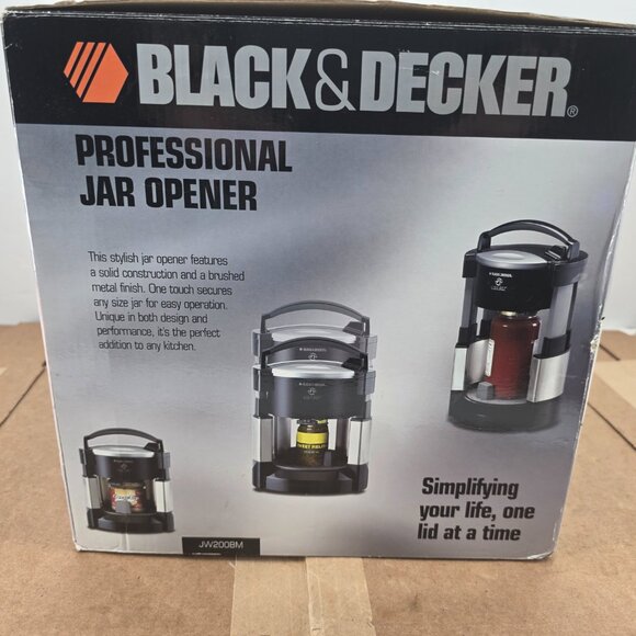 Black & Decker Professional Jar Opener Lids Off Automatic Jar Opener JW200BM - Picture 5 of 16